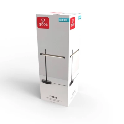 15" 5-Way LED Integrated Desk Lamp Matte Black (Includes LED Light Bulb) - Globe Electric - Image 3