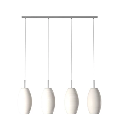 Batista 1 Multi Light Pendant Ceiling Light 39.5 " Matte Nickel - Eglo - Image 2