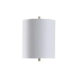 Westray Open Cage Table Lamp With Marble Base Cylinder Shade Brass - StyleCraft