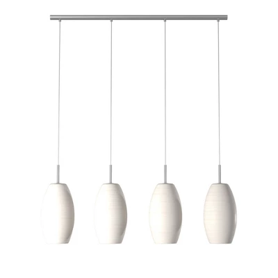 Batista 1 Multi Light Pendant Ceiling Light 39.5 " Matte Nickel - Eglo - Image 5
