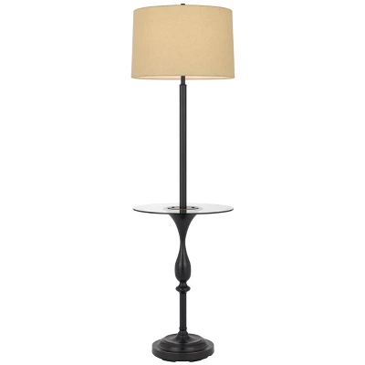 61" Metal Floor Lamp Dark Bronze/Chrome - Cal Lighting - Image 2