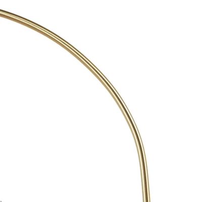 Bristol Arched Floor Lamp Matte Black Base/Frosted Shade - Ink+Ivy - Image 5