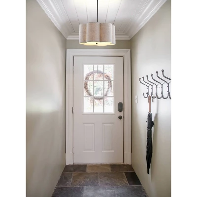 20" LED Adjustable Metal Pendant Oil Rubbed Bronze - Jonathan Y