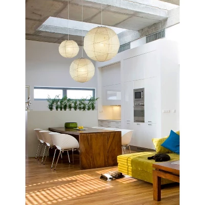 Large Orb Pendant Natural - Adesso - Image 2