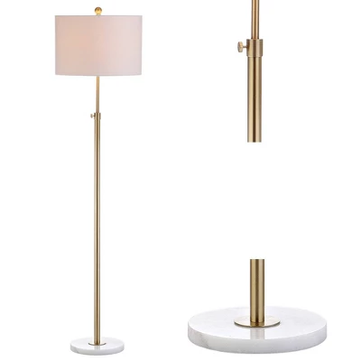 65" LED Metal/Marble Adjustable Floor Lamp - JONATHAN Y - Image 5