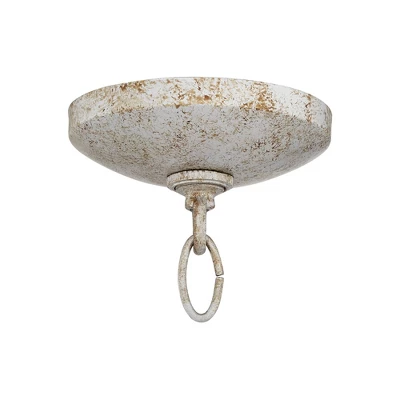 Possini Euro Design Ornament Aged Silver Gold Bronze Chandelier 23 1/4" Wide Industrial 6-Light Fixture For Dining Room Foyer Kitchen Island Entryway - Image 5