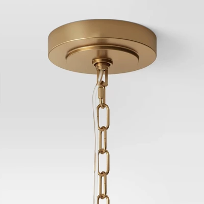 Large Chandelier Wooden Beads Swag Natural Tone - Threshold⢠- Image 2