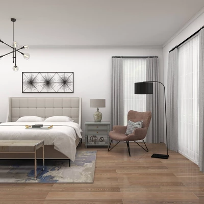 Traditional Metal Floor Lamp Black - Olivia & May - Image 12