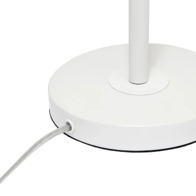 Tilting Arm Table Lamp White - Elegant Designs - Image 6