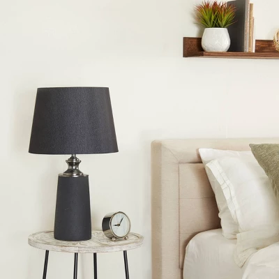 Modern Cement Table Lamp Black - Olivia & May