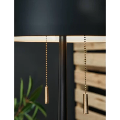 Amadell Metal Floor Lamp Black/Gold - Signature Design By Ashley - Image 2
