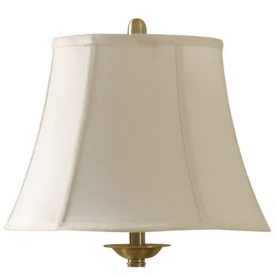 61" 3-way Madison Floor Lamp Glass Table Antique Brass - StyleCraft