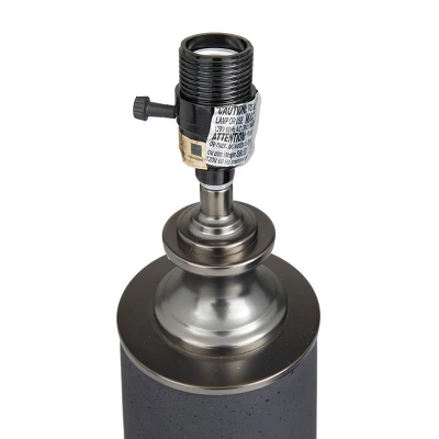 Modern Cement Table Lamp Black - Olivia & May - Image 3