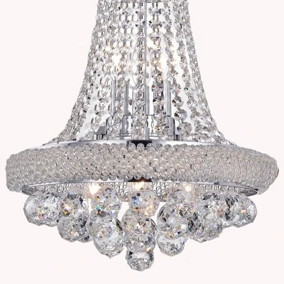 15" X 15" X 18" Isidra Crystal Chandelier Gray - Warehouse Of Tiffany - Image 2